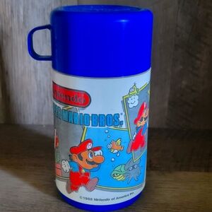 Vintage 1988 Super Mario thermos